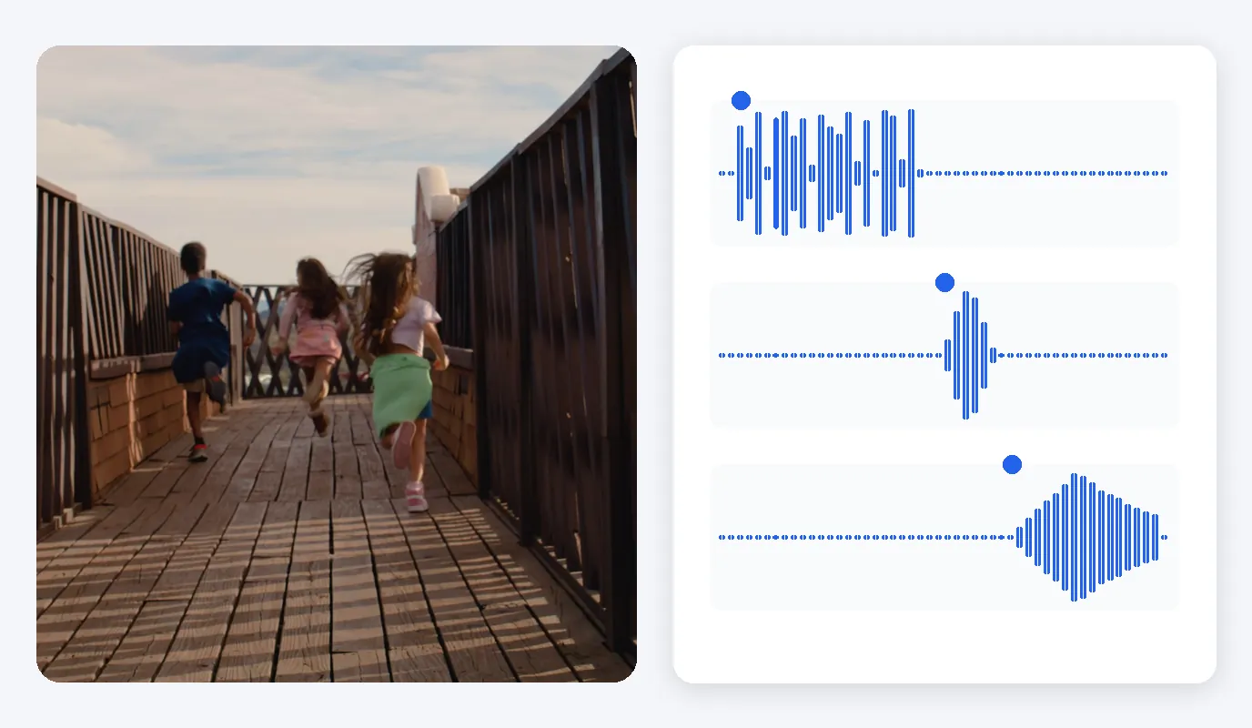 Beispielergebnis — Soundeffekte zum Video hinzufügen: Sound tippen, Sekunde festlegen