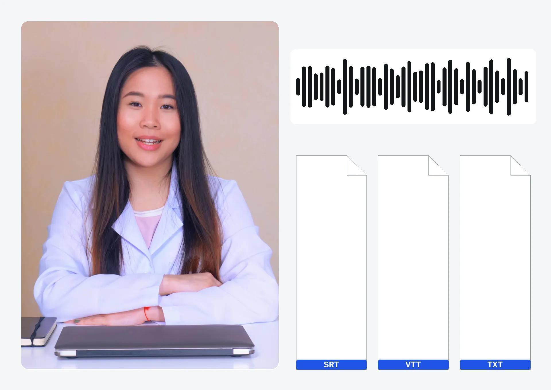 Demo — Da video a testo — Trascrizione IA di video e audio (Gratis)