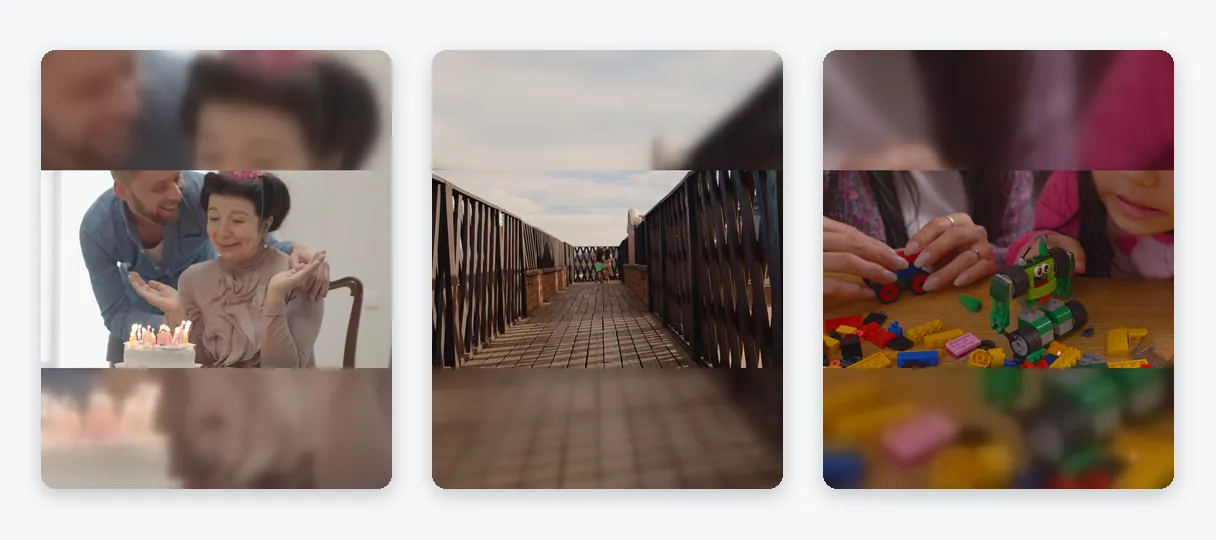 Vantaggio — Ridimensiona video per Facebook: Feed, Reel e Storie online