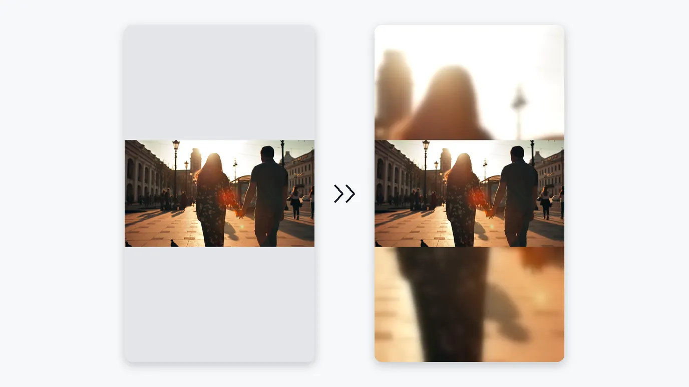ตัวอย่างผลลัพธ์ — ปรับขนาดวิดีโอ Instagram: Reels, Stories และโพสต์