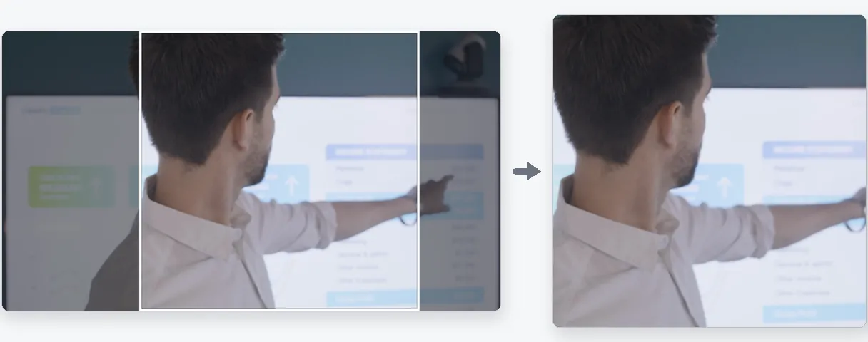 ميزة — تغيير مقاس فيديو لـ LinkedIn: مربع 1:1، أو 16:9، أو عمودي