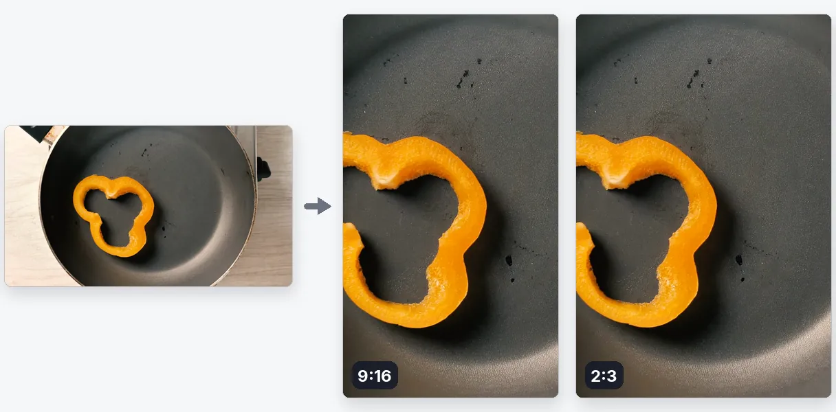Vantaggio — Ridimensiona video per Pinterest: formati video 9:16 e 2:3 per Pin
