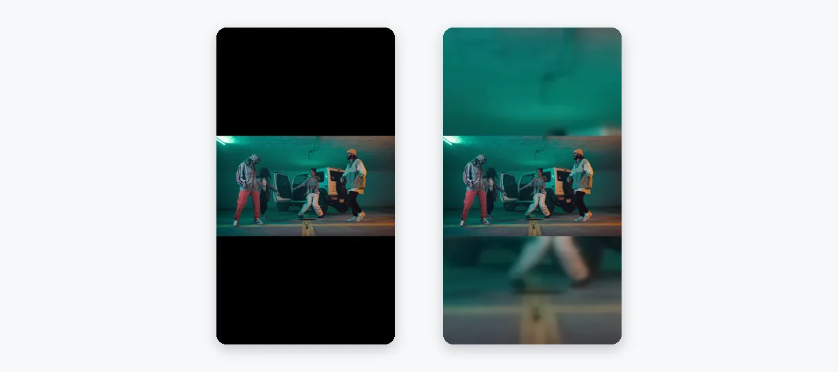 Vantaggio — Ridimensiona video per TikTok: Converti in verticale 9:16 online
