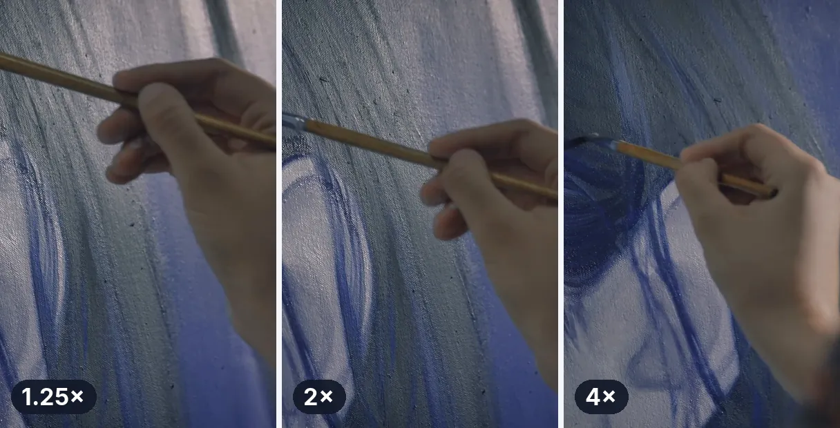 Vorteil — Video online verschnellern: Jeden Clip mit 2x oder 4x vorspulen