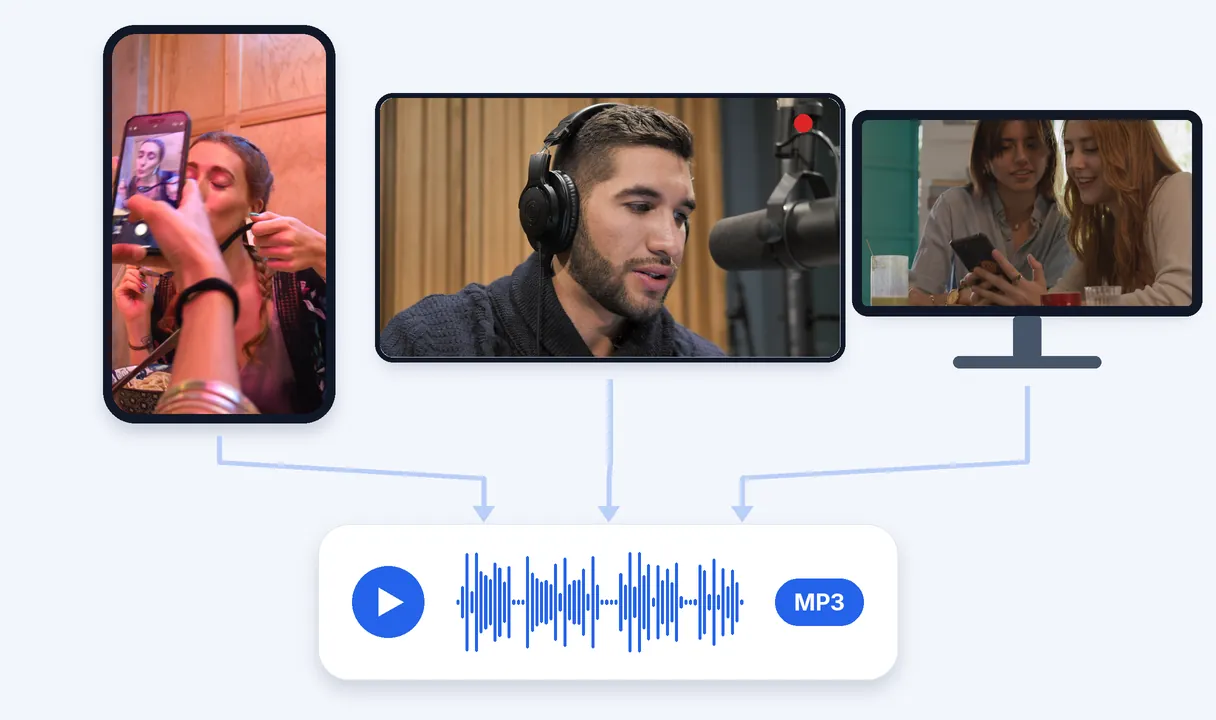 Vorteil — Video-zu-MP3-Konverter – Jedes Videodatei, online kostenlos
