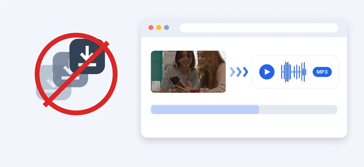 Vorteil — Video-zu-MP3-Konverter – Jedes Videodatei, online kostenlos