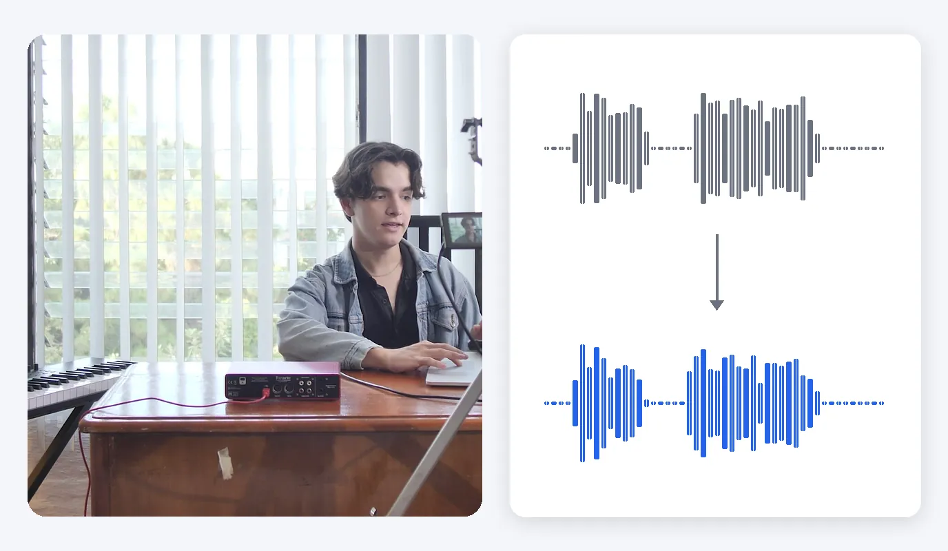 Exemple de résultat — Changer la voix d'une vidéo en ligne, mots et rythme gardés